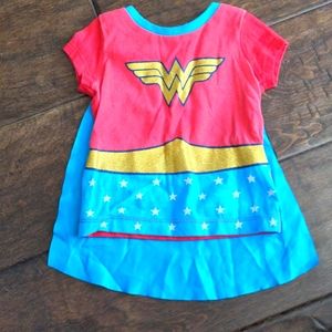 Wonder Woman shirt and cape costume 12m